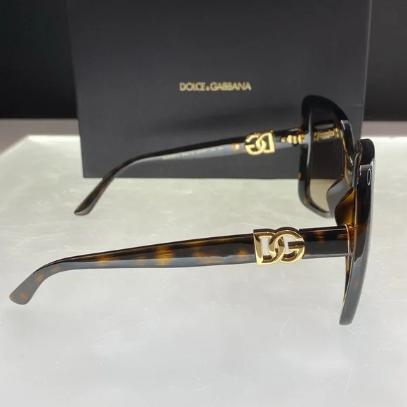 New Authentic Dolce & Gabbana DG6193U 502/13 Sunglasses Women's Havana/Brown